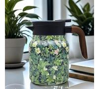 Doresty Tea Pot, Vintage Floral Pattern Tea Built-In Infuser, Stainless Steel Thermal Carafe with Lid for Hot Drink, Kettle Teapot Vacuum Insulated, 2025 NEW Doresty Tea Pot