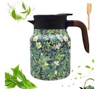 Doresty Vintage Floral Pattern Tea Thermos-Built-in Infuser, Doresty Tea Thermos, Doresty Tea Thermos, Doresty Thermos Tea Pot, Mini Hot Coffee Pot Office Stainless Steel (Style-6, 1000ml)
