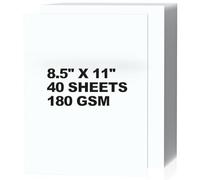 DORFAS 8.5 x 11 Inch White Cardstock 40 Sheets, Premium Thick White Card Stock Paper for Invitations, DIY Crafts, Scrapbooking, Laser & Inkjet Printer Cardstock Paper Ideal for Home, School, Office