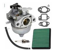 DORFEY Carburetor Compatible with Hon-da GCV190 GCV190A GV190LA Engines Carb with Gasket Spark Plug Kit(16100-Z0Y-013 kit2)