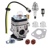 DORFEY Carburetor Kit Fit for 52CC 2HP Predator Earth Auger 63022 Various Tools Gasket Primer Bulbs Spark Plug Fuel Line Kit