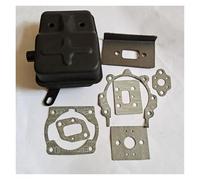 DORFEY Exhaust Muffler For 40-5 430 1E40F-5 CG430 43CC Cylinder Carburetor Gasket Set Brush Cutter Grass Trimmer Replace Tool Part