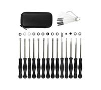 DORFEY for Chainsaw Eater Trimmer Carburetor Adjusting Fix Tool 14Pcs Carburetor Adjustment Tool Screwdriver Kit Screwdriver & Brush Kit