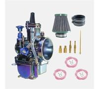 DORFEY Performance Universal Ko So Carburetor Colorful Electroplating PWK24 26 28 30 32 34mm With Green Filter Platinum Finish(Multicolor CNC PWK34)