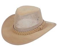 Dorfman Hat Co. Men's Soaker Hat with Mesh Sides (Natural, Large/X-Large)