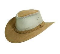 Dorfman Hat Co. Men's Soaker Hat with Mesh Sides Tan