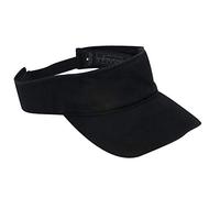 Dorfman Pacific Co. Men's Garment Washed Twill Visor - Black - One Size
