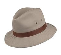 Dorfman Pacific Hats Cotton Shower Resistant Safari Hat - Khaki M