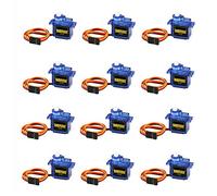 DORHEA 12PCS SG90 Micro Servo Motor, Mini Servo SG90 9g Servo Kit for RC Helicopter Airplane Car Boat Robot Arm/Hand/Walking/Servo Door Lock Control