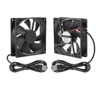 DORHEA 2PCS 9225 Fan 90x90x25mm DC 5V 92mm x 25mm USB Brushless Cooling PC Fan, Replacement Ball Bearing 92mm Fan for Cooling DIY PC Computer Case Fan - USB