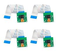 DORHEA 4PCS Raspberry Pi Mini Camera Video Module 5MP 1080p Sensor OV5647 Webcam with 6 Inch 15 Pin Ribbon Cable for Raspberry Pi Model A/B/B+/2B/3B/3B+/4