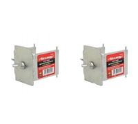 DORI Block with Lock Bolt X 2 PCS for 50MM 50.8mm Long Sided Profile Poles Bricklaying