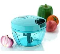 Dori Hand-Pull Vegetable Chopper - Manual Food Processor for Fruits, Vegetables & Nuts | Sharp Stainless-Steel Blades | Portable, Easy-to-Use, and Clean (450Ml)