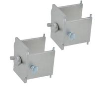 DORI Locking Alignment Block - Fits 50MM & 50.8MM Profile Poles | Masonry & Bricklaying Tool for Precise Wall Building | Durable Construction Aid (Pack of 2)