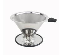 Doria Coffee Filter 4-Cup Reusable Dripper Cone for Pour Over Coffee, Ideal for Home & Travel