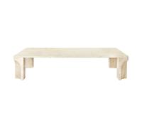Doric Coffee Table Rectangular 140 x 80 cm Neutral White