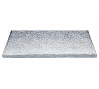 Doric Silver Rectangle Cake Board Drum Approx 18 x 12 (470 x 310mm), 12mm Thick. (1)