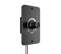 DoRight 12V Dimmer Switch, 5A 60W Low Voltage PWM Dimmer, 12 Volt Dimmer Switch for LED Lights, Smart Dimmer Light Switch for RV Auto, Camping Trailers, Boats, Caravans, Campervan, Black