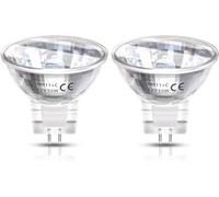 DoRight 35W MR11 Halogen Light Bulbs 12V, Dimmable GU4 Bi-Pin Halogen Spot Lamp with Glass Cover, 35MM Diameter MR11 Reflector Spotlight Warm White 2800K for Recessed Track Landscape Lighting (2-Pack)