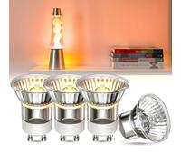 DoRight 4 Pack Lava Lamp Bulb 35W, GU10 Lava Lamp Bulb Replacement 360lm Dimmable Mini MR11 Reflector Bulb for Lava Lamp, Candle Warmer Lamp Bulb Warm White 2800K