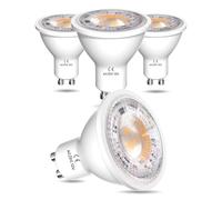 DoRight AC/DC 12V GU10 LED Bulbs Warm White 3000k, 3W MR16 GU10 LED Spot Lights 300LM 25W Halogen Spotlight Equivalent 38°Beam Angle, Non Dimmable, Pack of 4