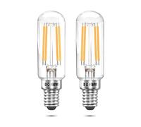 DoRight E14 LED Bulb 4W, for Refrigerator Light Bulb Cooker Hood Light Bulbs, Dimmable T26 Tubular Filament Light Bulb Warm White 2700K, Equivalent to 40W for Sewing Machines (2 Pack)