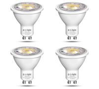 DoRight 7W GU10 LED Bulbs Warm White, AC/DC 12V GU10 LED Spotlight Bulb 650lm 50W 70W MR16 GU10 Halogen Bulbs Equivalent 3000K Warm White GU10 LED Bulbs - 38°Beam Angle Spot - Not-Dimmable 4 Pack