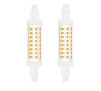 DoRight R7s 78mm LED Bulb Linear Cold White 6000K Double Ended Base 5W J78 J Type Floodlight 50W Halogen Lamp Replacement for Garden, Garage, Parlor, Non-Dimmable 240V (2-Pack) (R7S-5W)