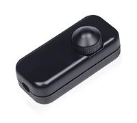 Doright Rotary LED Dimmer Switch 150W, Black, 1-Way, ON-OFF, IP20, Plastic, Panel Mount, 220V AC, 1 Count, 45°C