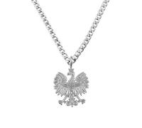 d'origine Poland Eagle Chain Men's - Polish Coat of Arms (Stainless Steel), Stainless Steel