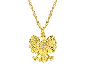 d'origine Poland Eagle Coat of Arms, Polish Flag Chain, Poland Eagle Chain, Polish Jewellery, Polish Crest Jewellery for Women