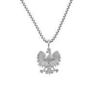 d'origine Poland Eagle Necklace Men's - Polish Crest (Stainless Steel)