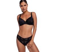 DORINA Angie Non-Padded Underwired Bra - Lace Details, Full Coverage, Adjustable Straps, Black