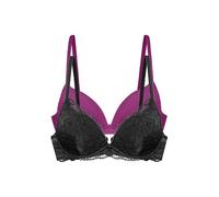 DORINA Angie 2-Pack Wired Bra for Women, Black/Fuchsia, 42C