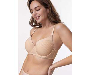 DORINA Carmen & Eco Underwired Light Padded Demi Bra Beige