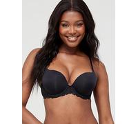 DORINA Claire Super Push Up Demi Bra, Black, Size 36C, Women Black