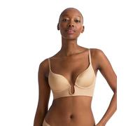 Dorina Deep Plunge Bra Women's Lightly Padded Seamless Moulded Bra SUBLIME SCULPT Beige Black, Sublime Sculpt-Sexyplunge Beige, 36C