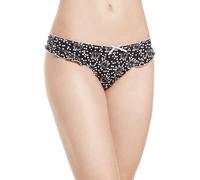 DORINA Fiji Brazilian Bikini Bottom - Fully Lined Micro Fabric Swimwear for a Flattering & Comfortable Fit, Black