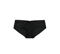 DORINA FIJI Hipster Bikini Bottom with Twisted Front Detail, Classic Cut, Full Coverage, Soft Micro Fabric, Black