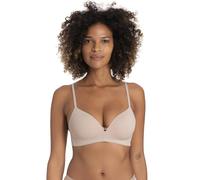 Dorina Fili Light Padded Soft Bra - Micro Fabric, Wireless, Moulded Cups, Adjustable Straps, Hook-and-Eye Fastening, Beige