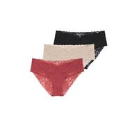 DORINA Women's Lana-d-3pp Briefs, Coral/Beige/Black, L
