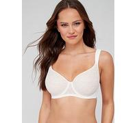 DORINA Leila Full Cup Light Padded Demi Bra, Ivory, Size 44D, Women Ivory