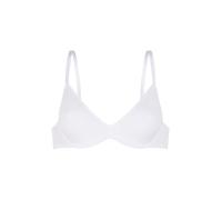 DORINA NOA Women’s Everyday Plunge Bra - Ultra-Soft Microfibre, Lightly Padded, Underwired ¾ Cups, Adjustable Straps, White
