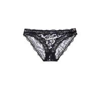 DORINA ORIGINS Brief - Printed Shiny Micro Fabric & Lace Trim, Black