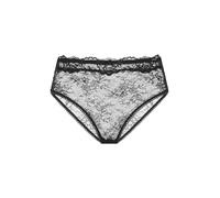 DORINA ORIGINS Cheeky Brief, High-Leg Cut with Allover Lace, Picot Elastic Trim, Bow Detail, Black