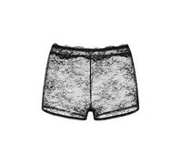 DORINA ORIGINS Lace Boyshorts, Allover Lace Design, Picot Elastic Leg Openings, Front Bow Detail, Black