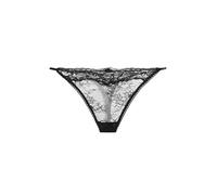 DORINA ORIGINS Lace String, Allover Lace Design with Trim, Picot Elastic Leg Openings, Front Bow Detail, Black