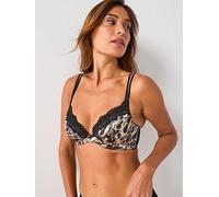 DORINA Origins Print Non Padded Wired Bra, Black, Size 38C, Women Black