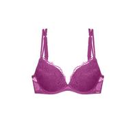 DORINA Origins Push-Up Plunge Bra - Allover Lace & Underwired Support, Fuchsia