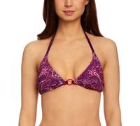 DORINA ORIGINS String, Printed Shiny Micro Fabric, Lace Trim and Picot Elastic Details, Black